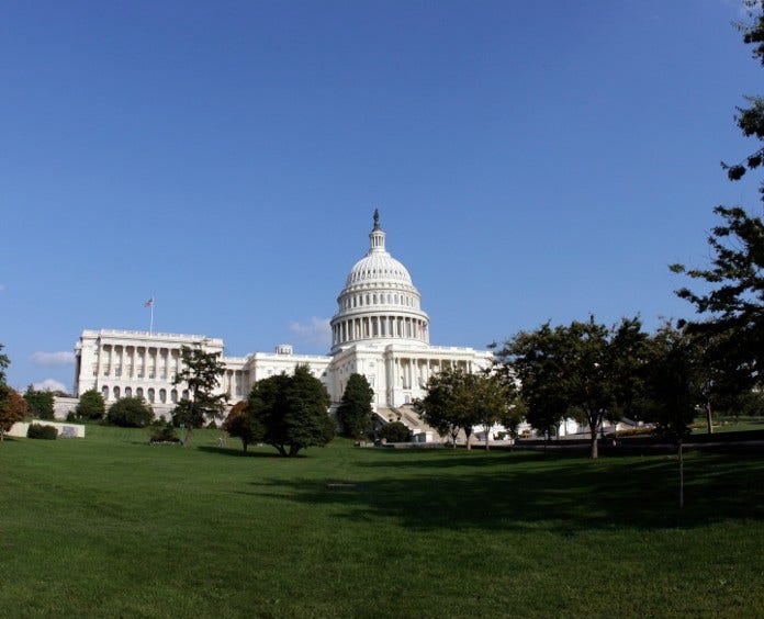 photograph of the US Capitol across a grassy area