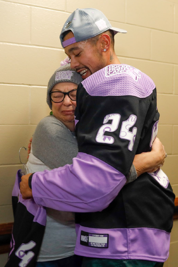 Rounding up Hockey Fights Cancer month