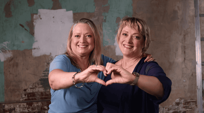 Jeanne and Barbara Twins Cancer Survivors