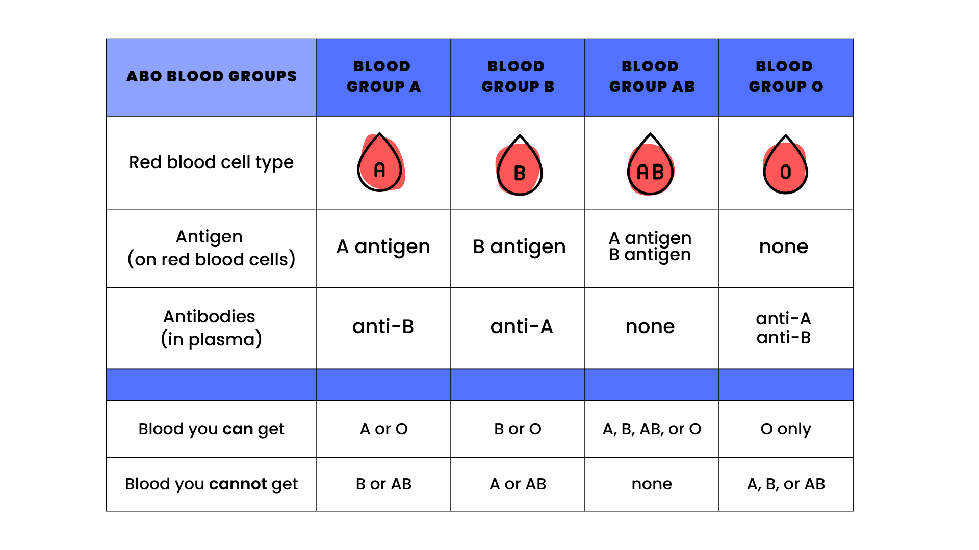 Blood Types And Matching | Blood Product Transfusions | American Cancer ...